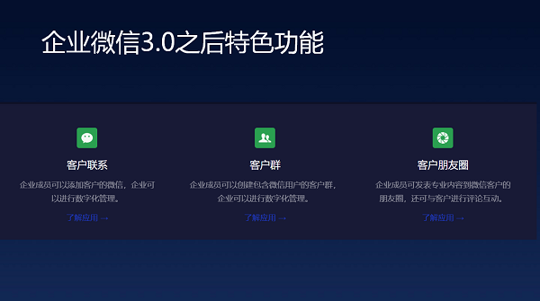 企业微信3.0之后特色功能？